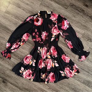 Stellah Elastic Waist Mini Dress